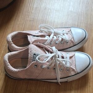 Converse Light Pink Textured Sneakers